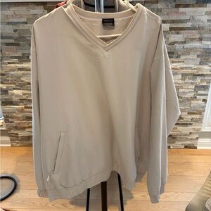 Nike Men's Light Beige V-Neck Sweater